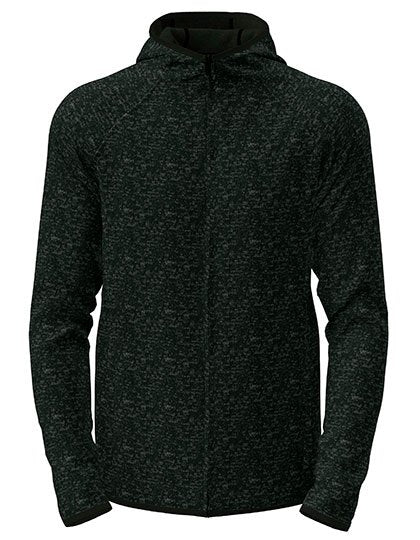 Stedman® Lux Hooded Knitfleece Jacket – Black Opal Heather