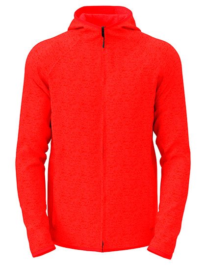 Stedman® Lux Hooded Knitfleece Jacket – Scarlet Red Heather