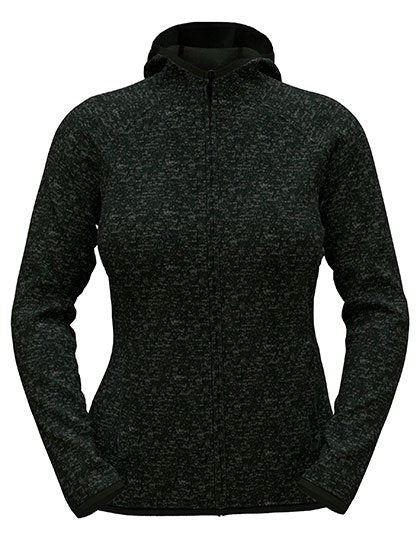 Stedman® Lux Hooded Knitfleece Jacket Women – Black Opal Heather