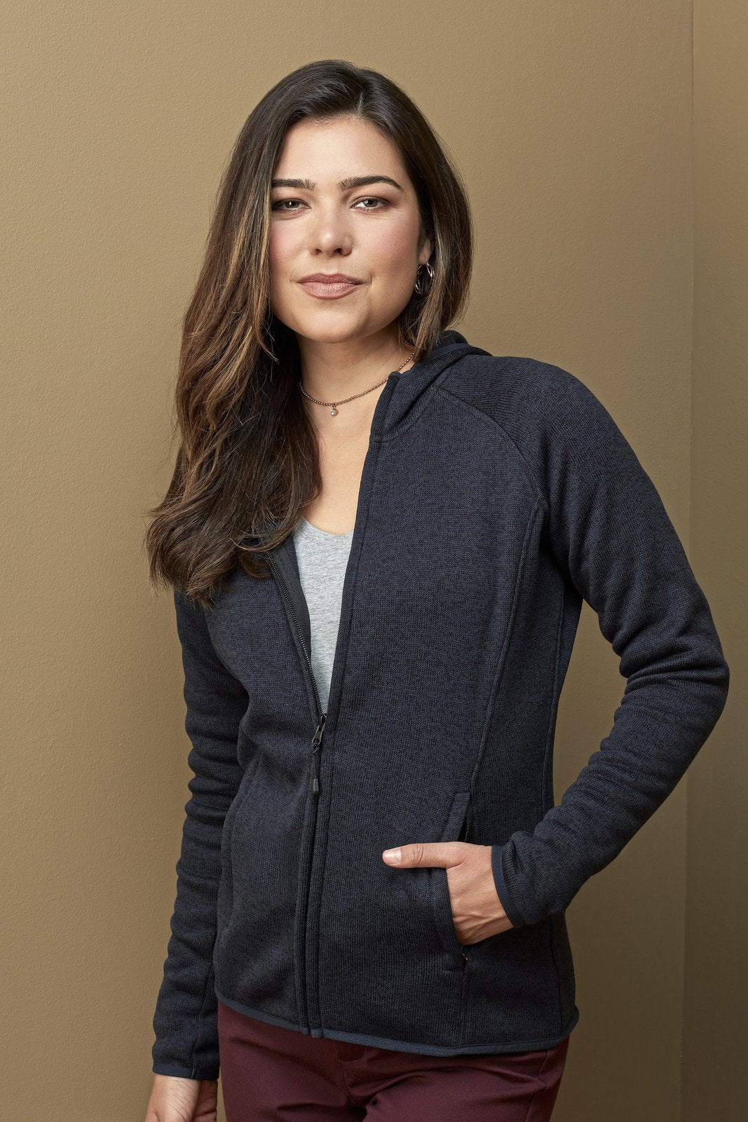 Stedman® Lux Hooded Knitfleece Jacket Women