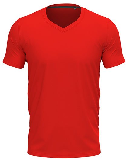 Stedman® Stretch-T V-Neck – Scarlet Red