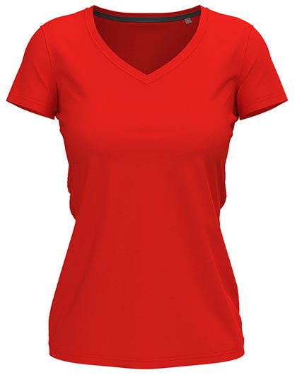 Stedman® Stretch-T V-Neck Women – Scarlet Red