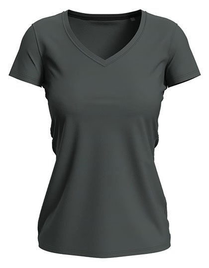 Stedman® Stretch-T V-Neck Women – Slate Grey (Solid)