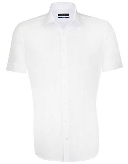 Seidensticker Men's Shirt Shaped Fit Short Sleeve – White