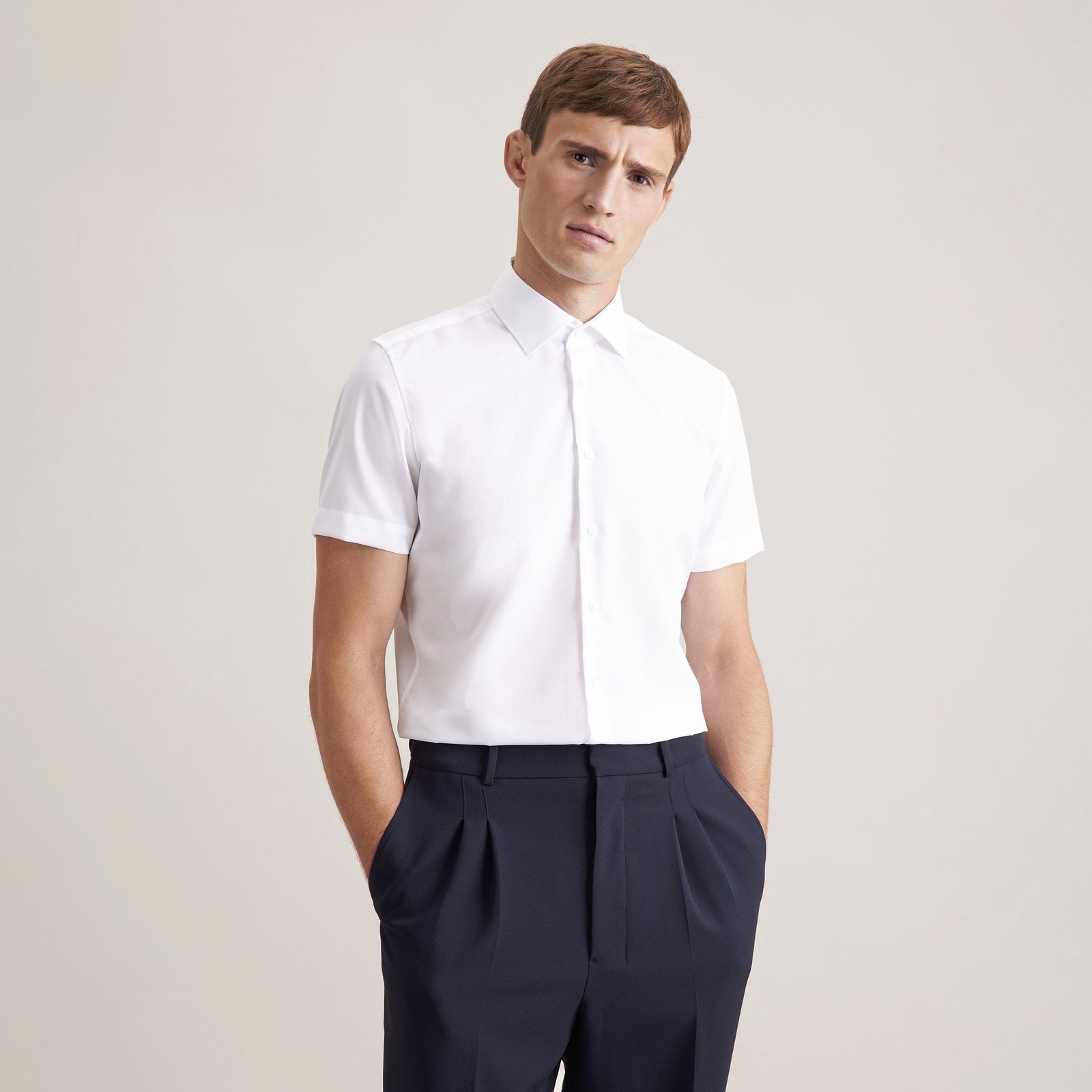 Seidensticker Men's Shirt Shaped Fit Short Sleeve