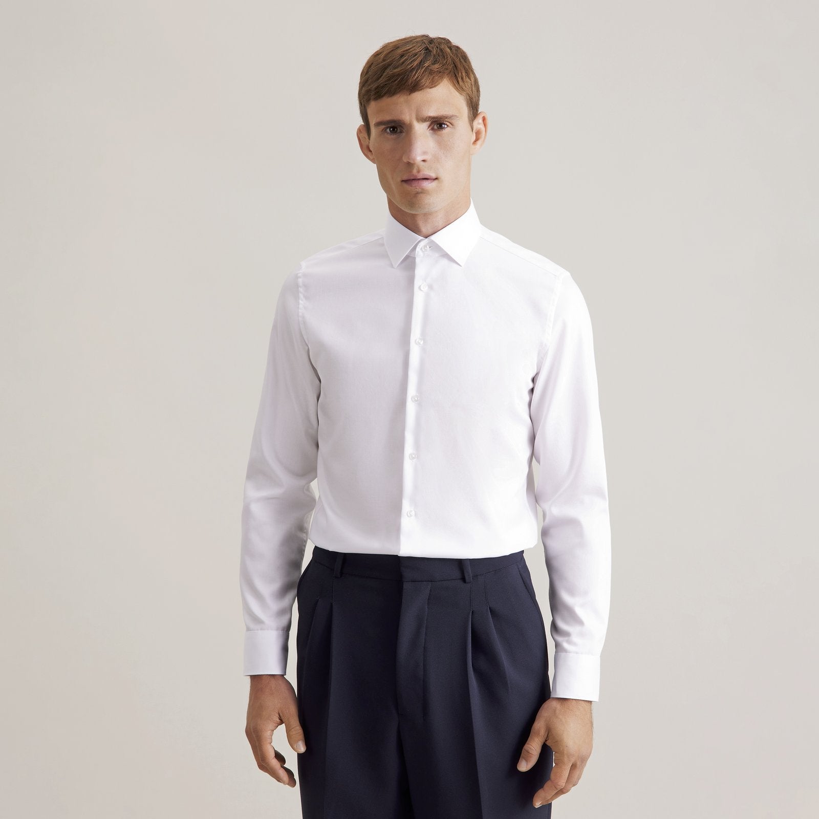 Seidensticker Men's Shirt Slim Fit Fine Twill Longsleeve