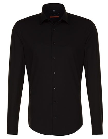 Seidensticker Men's Shirt Slim Fit Long Sleeve – Black