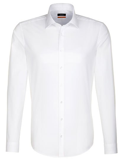 Seidensticker Men's Shirt Slim Fit Long Sleeve – White