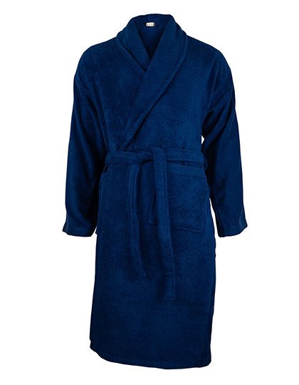 The One Towelling® Organic Bathrobe – Navy Blue