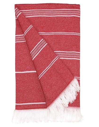 The One Towelling® Recycled Hamam Towel – Red