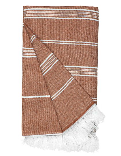 The One Towelling® Recycled Hamam Towel – Rust Orange