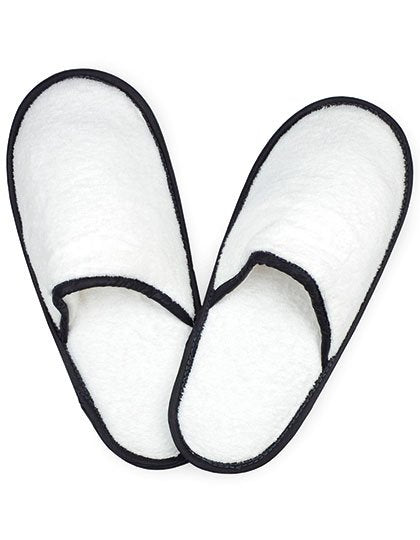 The One Towelling® Slippers – White / Black