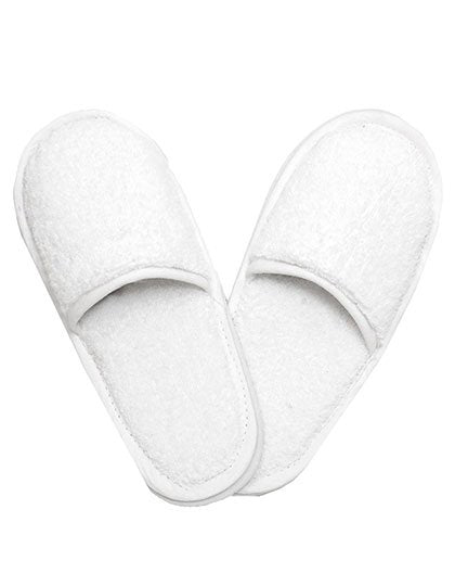 The One Towelling® Slippers – White / White