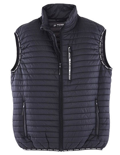 Terrax Workwear Men's Quilted Vest – Black / Anthracite