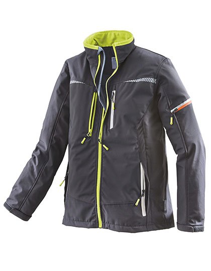 Terrax Workwear Men's Softshell Jacket – Black / Lime