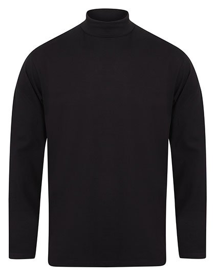 Henbury Roll-Neck Long-Sleeve Top – Navy