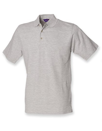 Henbury Classic Cotton Piqué Polo Shirt – Heather Grey