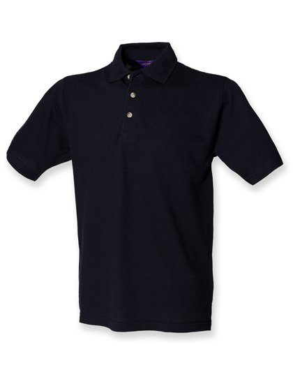 Henbury Classic Cotton Piqué Polo Shirt – Navy