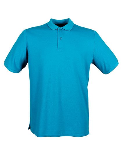 Henbury Men's Micro-Fine Piqué Polo Shirt – Sapphire Blue