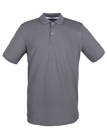 Henbury Men's Micro-Fine Piqué Polo Shirt – Steel Grey
