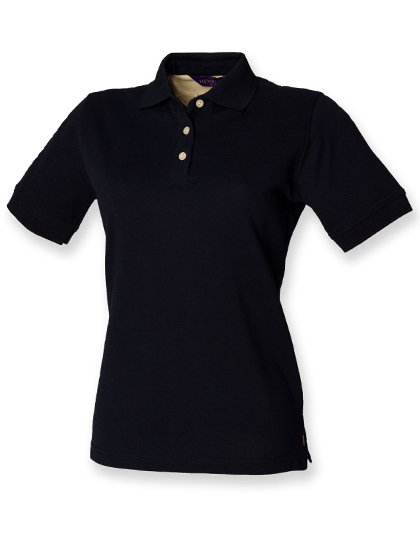 Henbury Ladies' Classic Cotton Piqué Polo Shirt – Navy