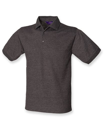Henbury Men's 65/35 Classic Piqué Polo Shirt – Charcoal