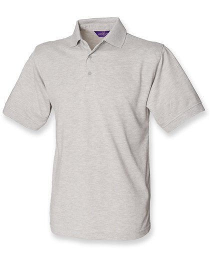 Henbury Men's 65/35 Classic Piqué Polo Shirt – Heather Grey