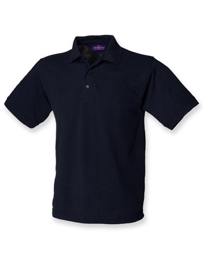Henbury Men's 65/35 Classic Piqué Polo Shirt – Navy