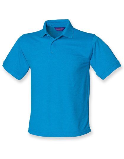 Henbury Men's 65/35 Classic Piqué Polo Shirt – Sapphire Blue