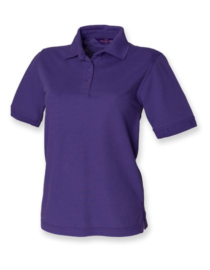 Henbury Ladies' 65/35 Classic Piqué Polo Shirt – Purple