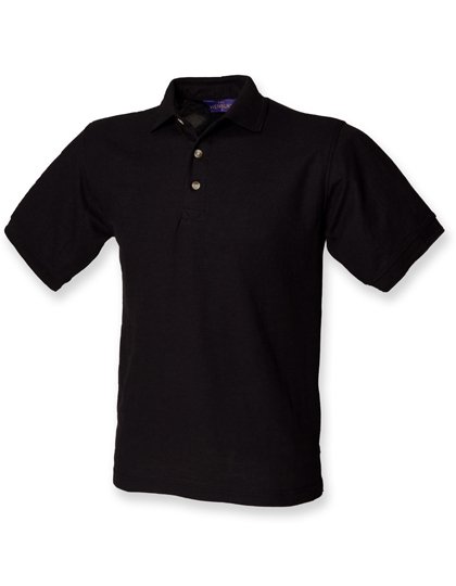 Henbury Ultimate 65/35 Piqué Polo Shirt – Black