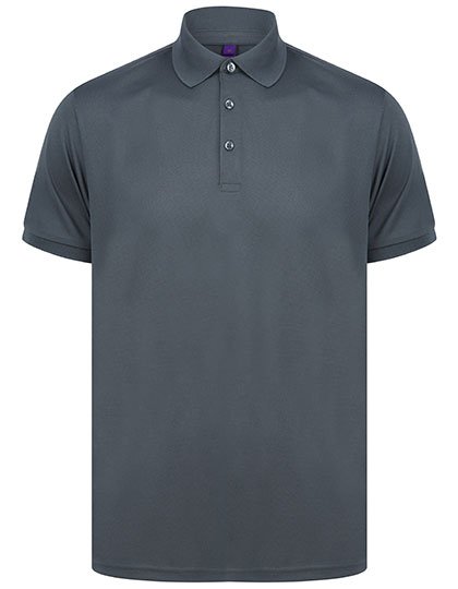 Henbury Recycled Polyester Polo Shirt – Charcoal