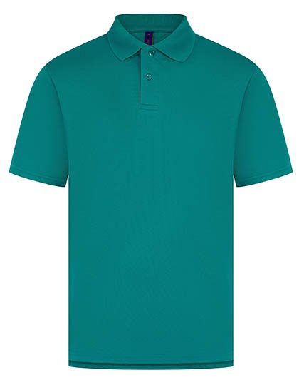 Henbury Men's Coolplus® Wicking Polo Shirt – Bright Jade