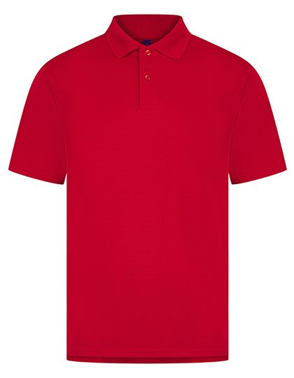 Henbury Men's Coolplus® Wicking Polo Shirt – Classic Red