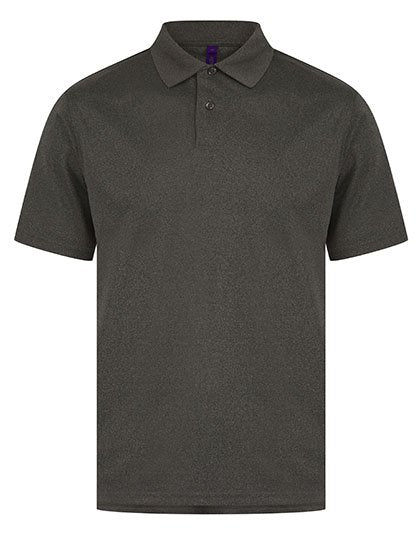 Henbury Men's Coolplus® Wicking Polo Shirt – Heather Charcoal