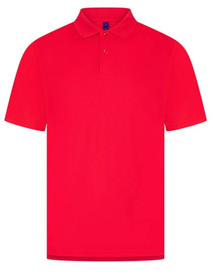 Henbury Men's Coolplus® Wicking Polo Shirt – Red