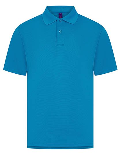 Henbury Men's Coolplus® Wicking Polo Shirt – Sapphire Blue