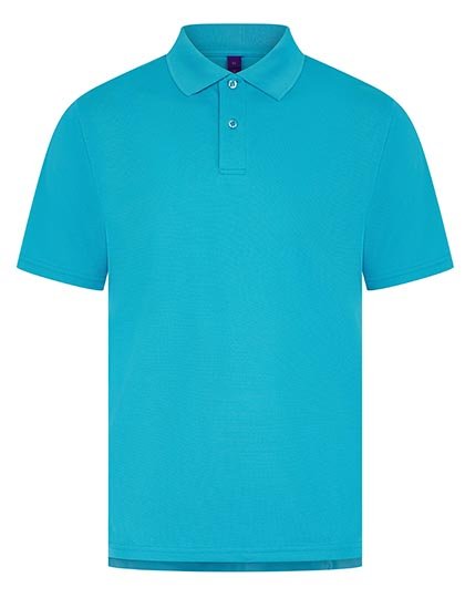 Henbury Men's Coolplus® Wicking Polo Shirt – Turquoise