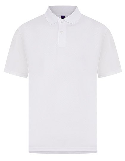 Henbury Men's Coolplus® Wicking Polo Shirt – White
