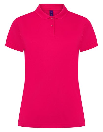 Henbury Ladies' Coolplus® Wicking Polo Shirt – Bright Pink