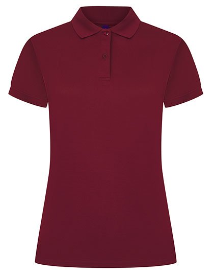 Henbury Ladies' Coolplus® Wicking Polo Shirt – Burgundy