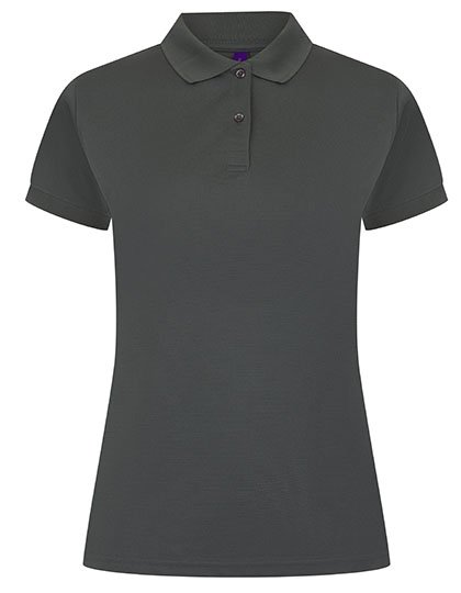 Henbury Ladies' Coolplus® Wicking Polo Shirt – Charcoal