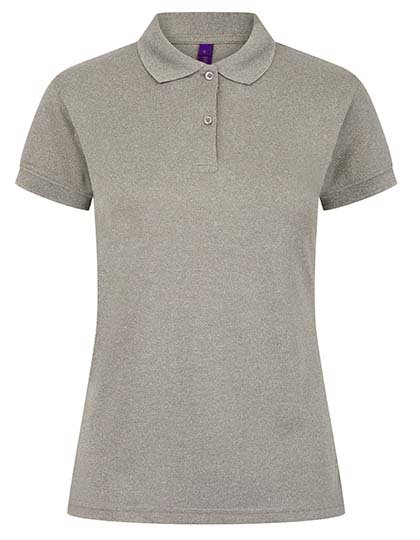 Henbury Ladies' Coolplus® Wicking Polo Shirt – Heather Grey