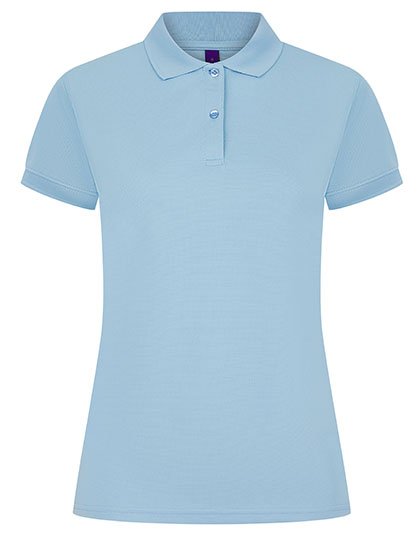 Henbury Ladies' Coolplus® Wicking Polo Shirt – Light Blue