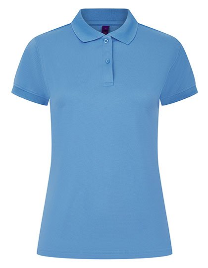 Henbury Ladies' Coolplus® Wicking Polo Shirt – Mid Blue