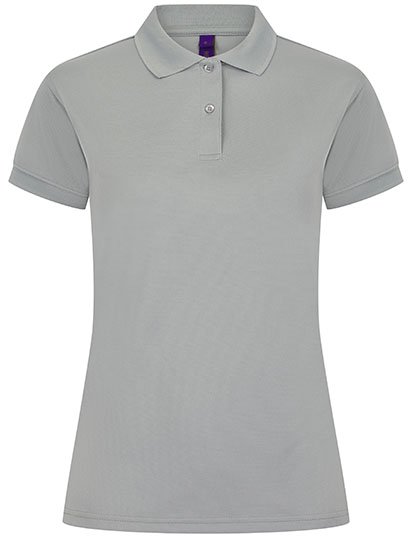 Henbury Ladies' Coolplus® Wicking Polo Shirt – Silver Grey (Solid)