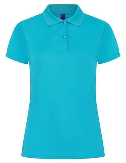 Henbury Ladies' Coolplus® Wicking Polo Shirt – Turquoise