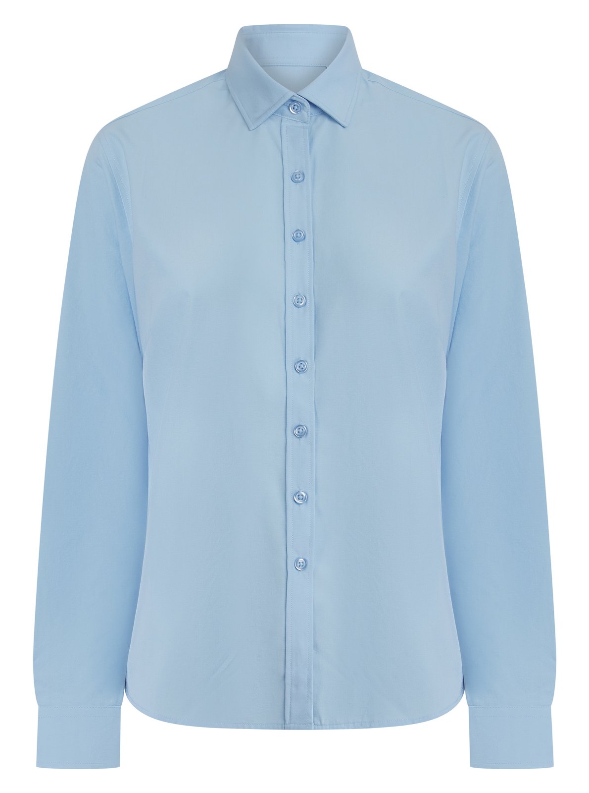 Henbury Ladies' Long Sleeved 'Cotton Feel' Coolplus® Shirt