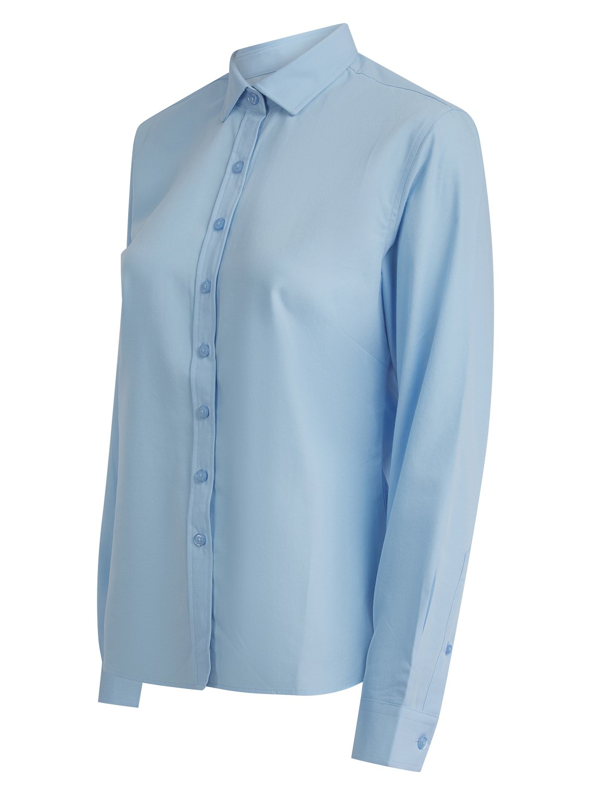 Henbury Ladies' Long Sleeved 'Cotton Feel' Coolplus® Shirt