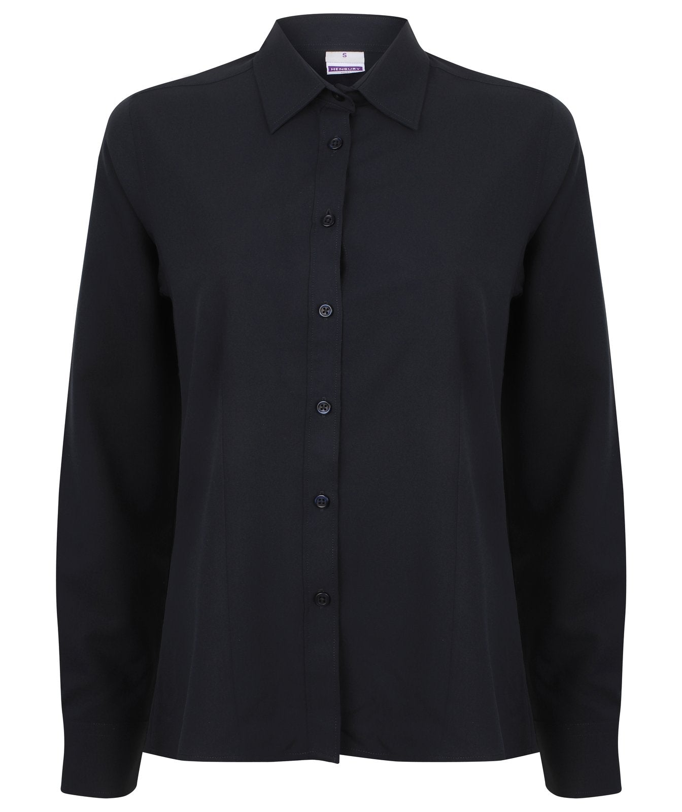 Henbury Ladies' Wicking Long Sleeve Shirt